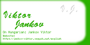 viktor jankov business card